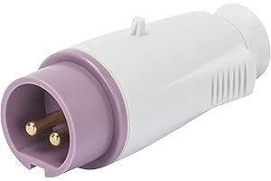 XGAGHB Spina Mobile Dritta IP44 2P 16A 20-25V 50-60Hz Viola Cablaggio A Vite