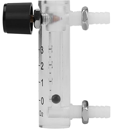 Zuurstof-luchtstroommeter debietmeter 2,5-25 LPM debietmeter met regelklep voor zuurstof/lucht/gas