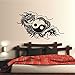 Produktbild HomeTattoo ® WANDTATTOO Wandaufkleber China Drache Asia Style Feuerdrache Yin Yang 304 XL ( L x B ) ca. 68 x 105 cm (schwarz 070)