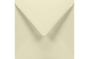 Netuno 25 buste lettere avorio quadrate 15,5 x 15,5 cm 120g Aster Smooth Ivory buste quadrate per matrimonio inviti battesimo compleanno comunione biglietti di auguri