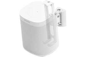EMAQUIN EMATECH Support mural pour haut-parleur Sonos Onee/Sonos One SL/Sonos Play 1 (pivotant et inclinable, compatible avec Sonos One/One SL/Sonos Play 1, blanc)
