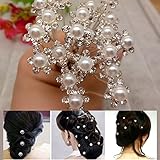 Youpin 20Pcs Pearl Flower Rhinestone Hair Pins Party Prom Wedding Bridal Bridesmaid Clips