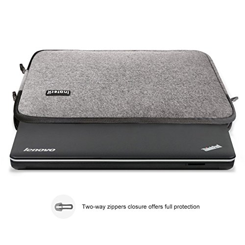 Inateck 15,4“ Filz-Sleeve für Laptops 15“ (MacBook Pro Retina Lenovo ThinkPad Dell Inspiron) Laptop-Schutzhülle, Notebookhülle Laptop-Tasche - 2