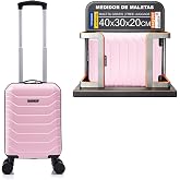 RAYKONG ABS Cabin Suitcase 40x30x20(24L)|Maximum Capacity| Carry-on Luggage with Detachable Wheels for Ryanair | Vueling | Ea