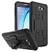 Kaira Hard Armor Hybrid Rubber Bumper Flip Stand Rugged Back Case Cover for Samsung Galaxy J7 Prime (Black) RS.249.00