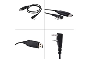 KIMISS Câble Radio Baofeng Btech Aprs K1 Câble pour Câble D'interface o pour Câble de Programmation USB Baofeng UV 5R Radfor iOS Talkie-walkie pour Baofeng Wanhua pour Kenwood