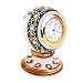 HANDICRAFTS PARADISE MARBLE MEENA WORK TABLE CLOCK RS.475.00