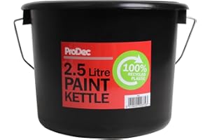 ProDec 2.5 litre 100% Recycled Plastic Paint Kettle for Decanting Paint, Varnish, Wood Treatments from Larger Cans and Mixing Wallpaper Paste, Ideal for Working On Ladders and Platforms