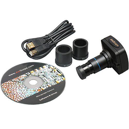 AmScope B100-5M 40X-1000X Veterinary Compund Microscope + 5MP Camera