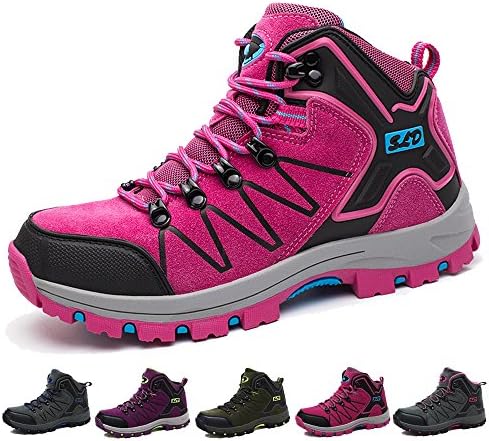 TUCSSON Mens Womens Hiking Boots Walking Mesh Camping Travelling Trekking Shoes Waterproof Boots (Size 3.0-9.5 UK)