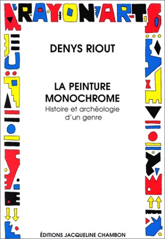 couverture de : La peinture monochrome