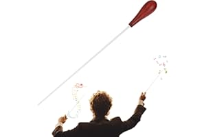 Wezalget Bastón De Director Con Mango De Madera - Batuta De Director De Orquesta - Diseño Ergonómico Mejora El Agarre Para Niños Adultos Clases De Tambor Y Actuaciones