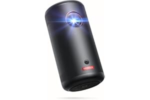 ‎NEBULA Nebula Capsule3 mini projektor, inteligentny projektor, 1080p, Wi-Fi, 200 ANSI lumenów, przenośny projektor, z GTV, Netflix, Dolby Digital, obraz 120", wbudowany akumulator, czas odtwarzania 2,5