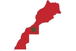 autocollant pour voiture " MAROC " Car Sticker Morocco (env. 11x10 cm)