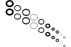 Toygogo 2 Sets O-Ring Dichtung Dichtungssatz für Airbrush-Pistole Ersatzteile, 9x6 cm