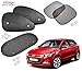 Auto Pearl - Premium Quality Car Auto Window Side Chipokoo Sunshade Curtains For - Hyundai I20 Elite - Set of 5Pcs RS.499.00