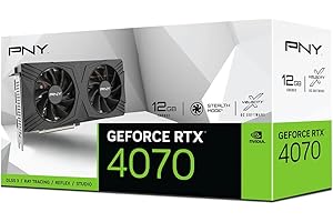 PNY Carte Graphique GeForce RTX 4070 12GB Verto Dual Fan DLSS 3