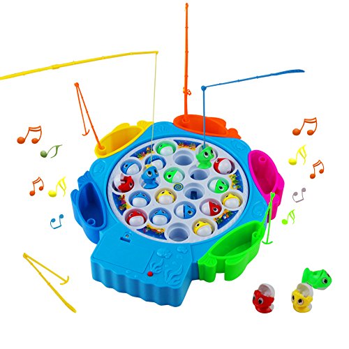 Juego de Pesca Cañas Pescar Niños Musical Juguete Pescar Peces Juegos Educativos Niños 3 Años