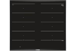 ‎BOSCH Bosch PXX675DC1E seria 8 płyta indukcyjna (autark), 60 cm, czarna, ComfortProfil, DirectSelect Premium, 17 poziomów mocy, PowerBoost / strefa indukcyjna flex, PerfectFry czujnik smażenia