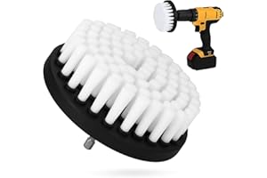 O-DEVEL Cepillo Taladro Tapicería - Cepillo Giratorio para Limpieza de Coche, Alfombras y Tapizados - Accesorios para Taladro Ideales para Eliminar Suciedad y Manchas Difíciles