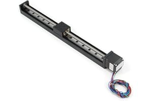 Zeberoxyz 1PCS 250mm Effective Stroke Length Mini Linear Rail Guide Slide Actuator T6x1 Lead Screw with NEMA11 Stepper Motor for DIY CNC Router Parts X Y Z Linear (Size:250mm)