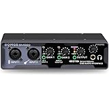 BOMGE Interface audio USB (24 bits/192 kHz) avec XLR, alimentation fantôme, surveillance directe, boucle pour enregistrement 