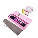 ACEVIVI Digital Anti Static Ceramic Hair Straightener Heating Detangling Hair Brush Paddle Brush For Faster Straightening Styling(Pink)