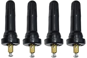 JNNJ 4 Piezas TPMS Sensor Presión De Los Neumáticos De Monitoreo Vástago La Válvula, TPMS Vástago Válvula Presión Neumáticos, Snap in Válvula Neumático TPMS(Corte en ángulo Recto de 90°)