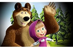 PARTYLANDIA Cialda Ostia Masha E Orso Cartoni Bambini Festa Decorazioni Torta Cerimonie