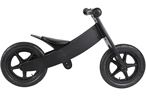 BANDITS AND ANGELS Bandits & Angels Holzlaufrad Black Bandit 2 in 1 Schwarz ab 2 Jahren – Wenderahmen – Sattel höhenverstellbar – Laufrad aus Holz – für Jungen und Mädchen