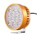 Autofy Universal 12 LED Round Flood Auxiliary Fog Light with Stand for All Bikes (Golden) RS.1022.00