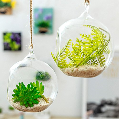 18-teilige Set Hängend Kristall Glas Kerzenständer Kreative Haus Hängende Glasball Romantische Kerzenständer Hochzeit / Geburtstag / Fest Deko - 8