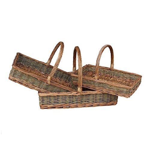 Preisvergleich Produktbild Medium flachen rechteckigen Land Unpeeled Garten Trugs