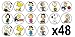 Produktbild 48 Peanuts Charlie Brown/Snoopy/3 cm Mini Scheiben Essbar Wafer Papier Disc Cupcake Topper (nicht Pre Cut)