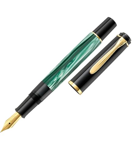 Pelikan Fountain pen Souverän M400 Black-Red / M : Amazon.com.tr