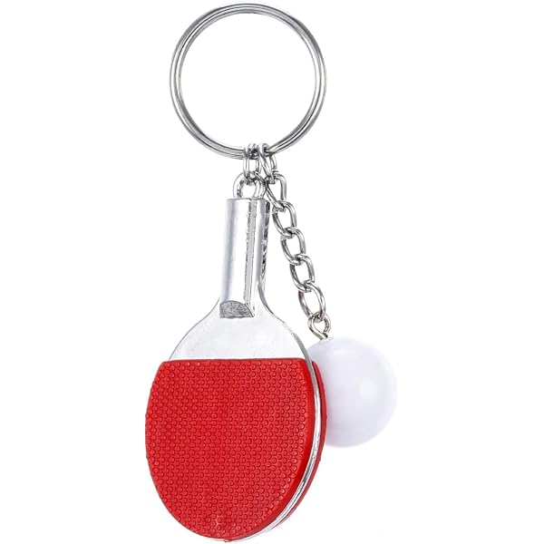 6 Mini Raquettes De Ping-pong Porte-clés – Lot De 6 Pièces, Multicolore, Neuf Avec étiquettes