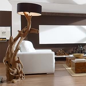 Standlampe Teak Wurzelholz RIAZ XL 200cm | Stehlampe Holz Treibholz