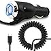 Price comparison product image Sony Xperia Xz1 Compact Car Charger Type-C Fast Charging USB-C Quick Charge Cable Cord Flexible Retractable [ Black Coiled]