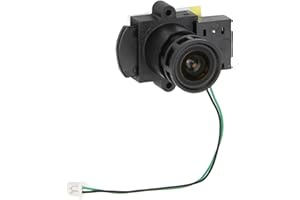 CICIGLOW Objectif de Caméra HD 8MP, Objectif de Mise au Point Fixe Universel F1.0 6mm 104 Degrés Grand Angle Couleur Lumière Chaude Objectif de Caméra de sécurité