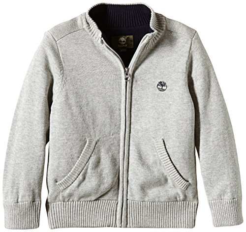 Timberland Baby-Boys T25T90 Knitted Cardigan, Medium Grey, 6 Years