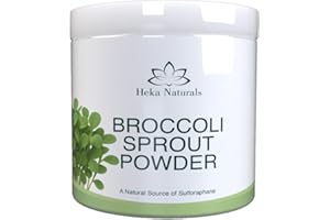 Heka Naturals Polvere di Germogli di Broccolo Biologica - Superfood Puro al 100% da Semi Germogliati - Ricca di Sulforafano, Vegana, Senza OGM e Additivi - 400g