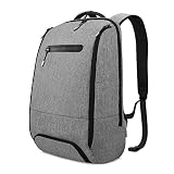 REYLEO Mochila Portátil Impermeable Backpack Para Ordenador Hasta 15,6 Pulgadas Con Varios Compartimentos del Casual Deporte Viaje Trabajo - 20L Gris