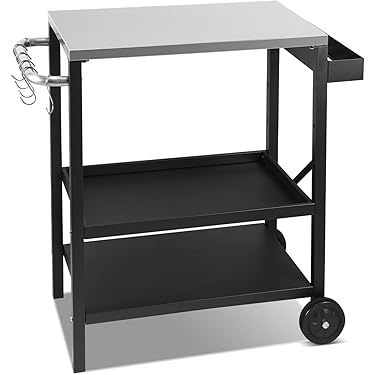 Carrello Universale Pieghevole Per Barbecue - Compatibile Con Weber Q100/Q200, Ninja Woodfire, Enders Urban - Foto 7