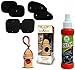 Auto Pearl - Combo Of - Chipkoo Sun Shade Curtain Black Set of 4+1 , Dash Board Polish Red And 8ml Car/Home/Office Hanging Air Freshener RS.937.00