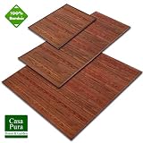 ECO-FRIENDLY: Estera de madera ecológica y respetuosa con el medio ambiente, elaborada con bambú 100% natural: materia prima sostenible y resistente.