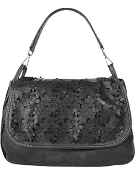 Samantha Look Umhängetasche echt Leder Umhängetasche, Crossover Bag, Handtasche