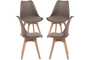 Regalos Miguel - Packs Sillas Comedor - Pack 4 Sillas Synk Basic - Taupe