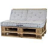 Textura Palettenkissen Padraima Grau - Loungekussen - 120 x 60 x 17 cm