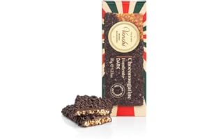 Venchi - Snack ChocoNougatine con “Avellana Piamonte IGP” Caramelizada, Chocolate Negro 60% y Granillo Chocoviar 75%, 35 g, Sin Gluten, Vegano, Sin Colorantes y Sin Conservantes, Idea Merienda