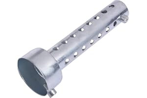 ‎AKOZON Db Killer Woolrich, Exhaust Baffle, Ansaugrohr-Schalldämpfer, Universal-Motorrad-Auspuffrohr-Schalldämpfer, DB-Eater, 45-mm-Schalldämpfer-Einsatz, Silber, 42-mm-Motorrad-Schalldämpfer, Silber(42m
